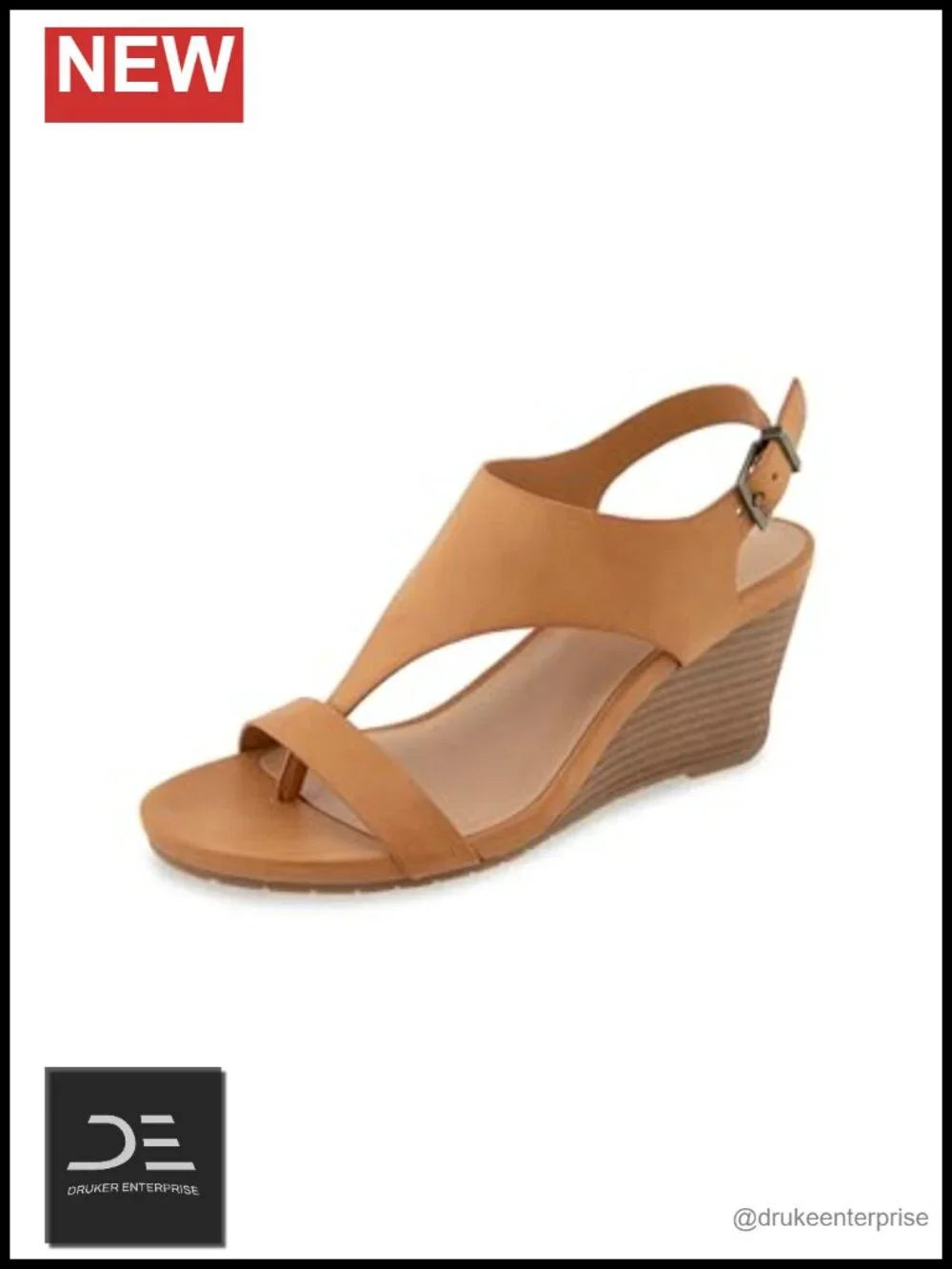Kenneth Cole Reaction Women's Greatly Wedge Sandal - Faux Suede Ankle Strap